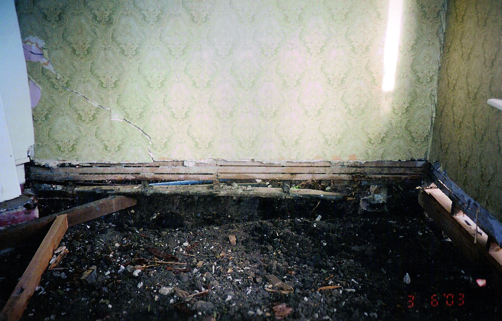 Rotted wall