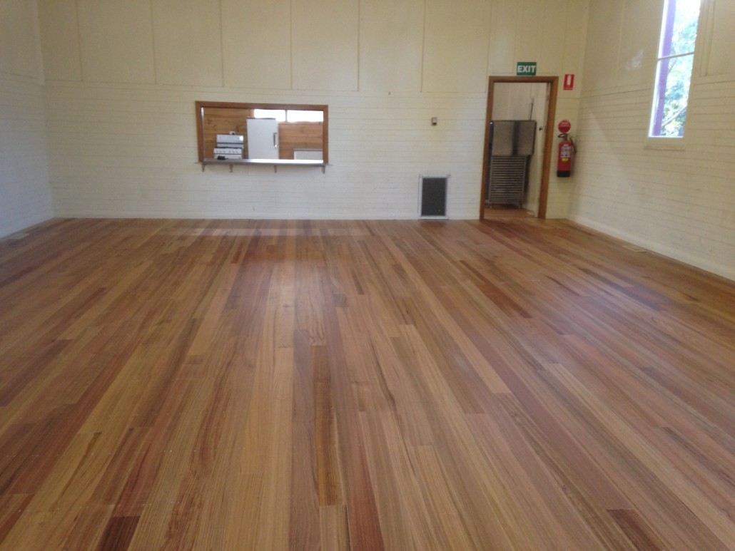 Restumped Hall after new floor laid